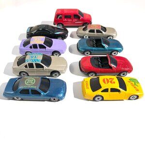 Road Champs die cast cars lot of 9 vintage 1990s racing convertibles shuttle van